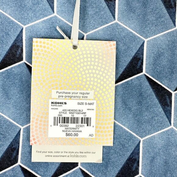 A:Glow Maternity Nueva Havana Nursing Midi Dress Size Small NWT 3/4 Sleeve - Picture 9 of 10